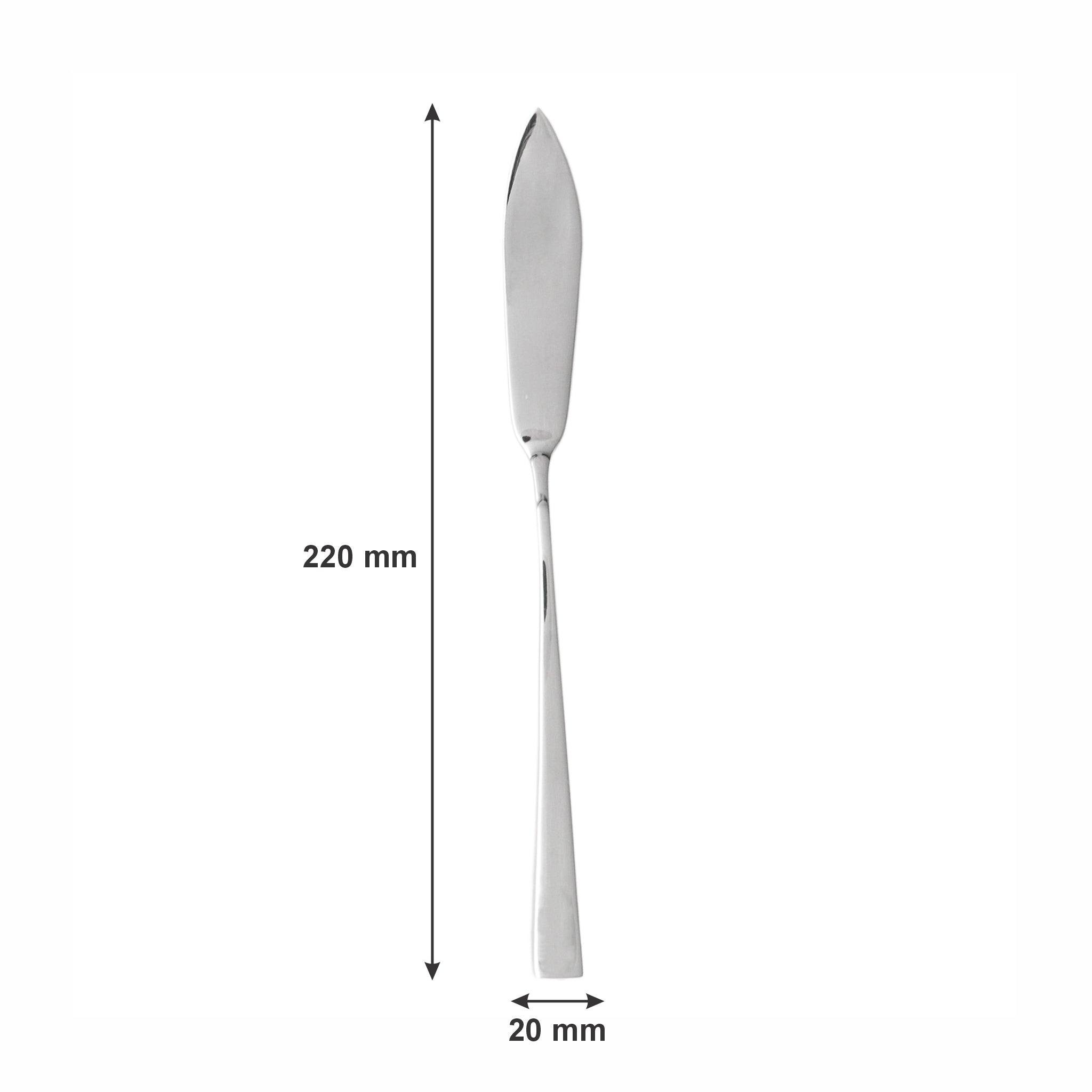ST. JAMES CUTLERY CAMBRIDGE 18/10 FISH KNIFE, 12PK