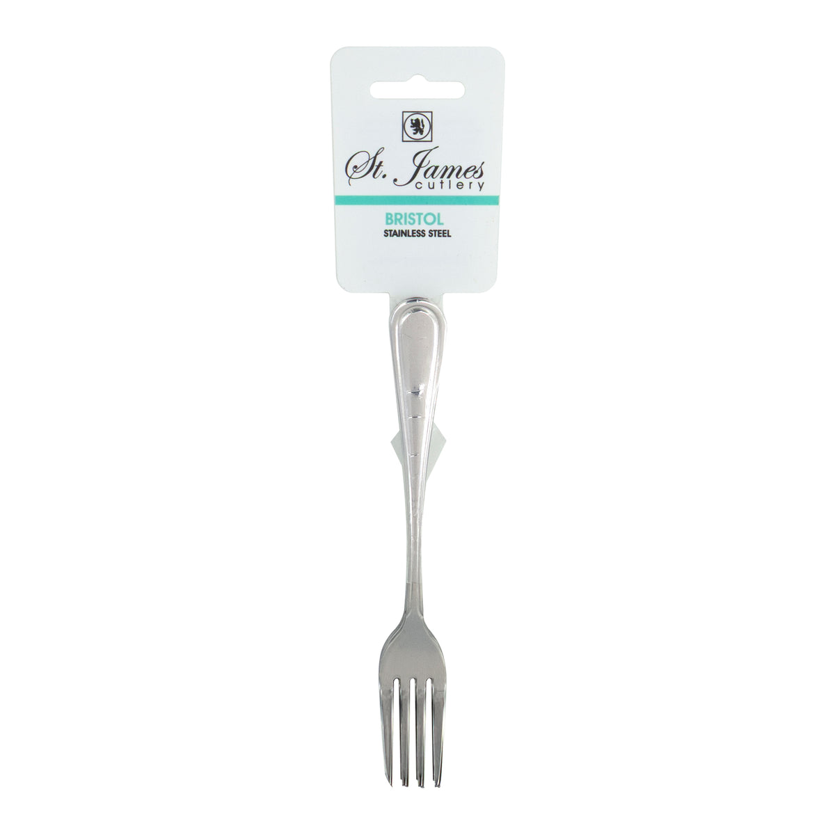 ST. JAMES CUTLERY BRISTOL (880) CAKE FORK 4PK HANG CARD