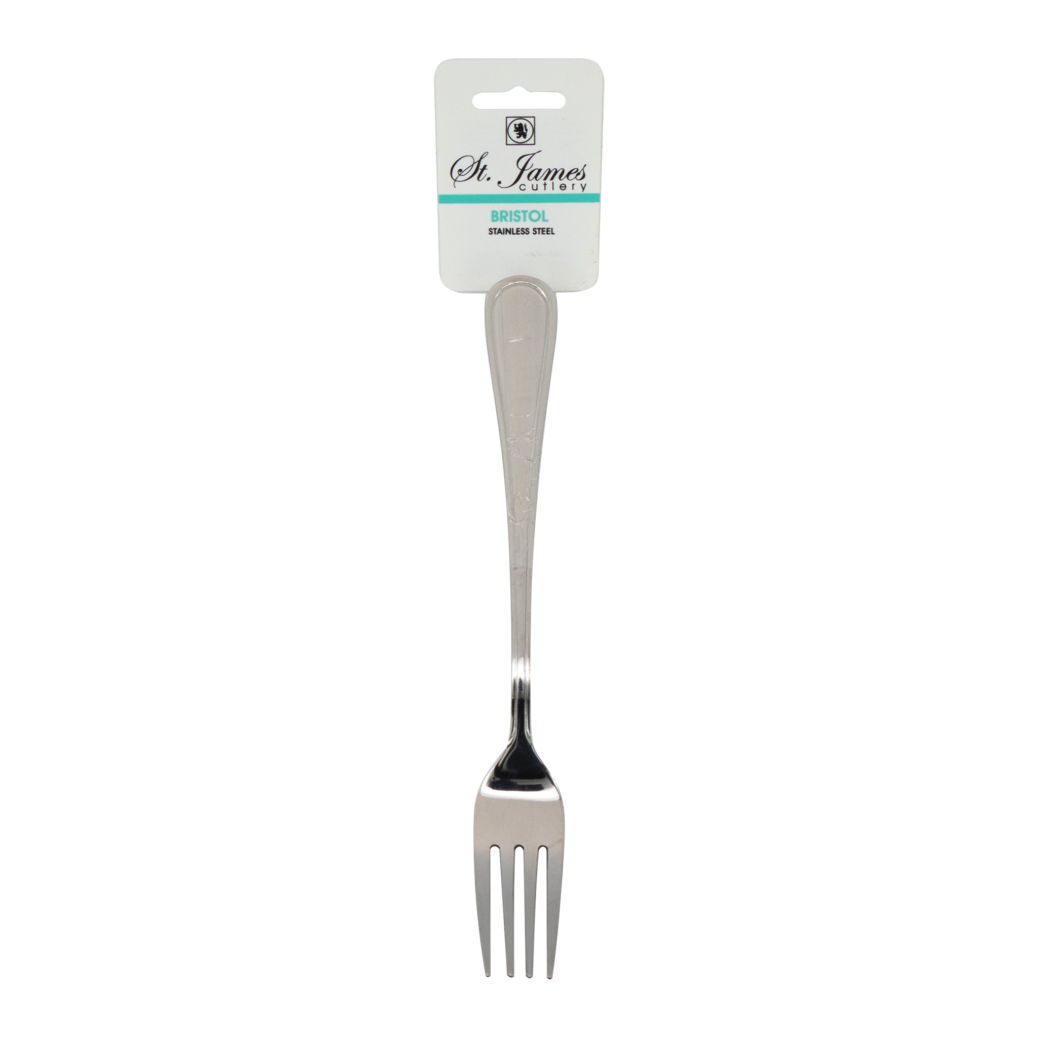 ST. JAMES CUTLERY BRISTOL (880) TABLE FORK 4PK HANG CARD