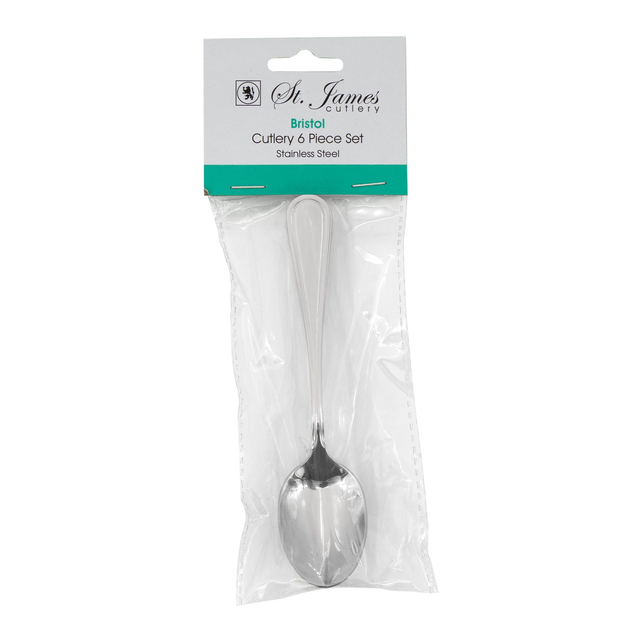 ST. JAMES CUTLERY BRISTOL (880) TEASPOON 6PK STAINLESS STEEL