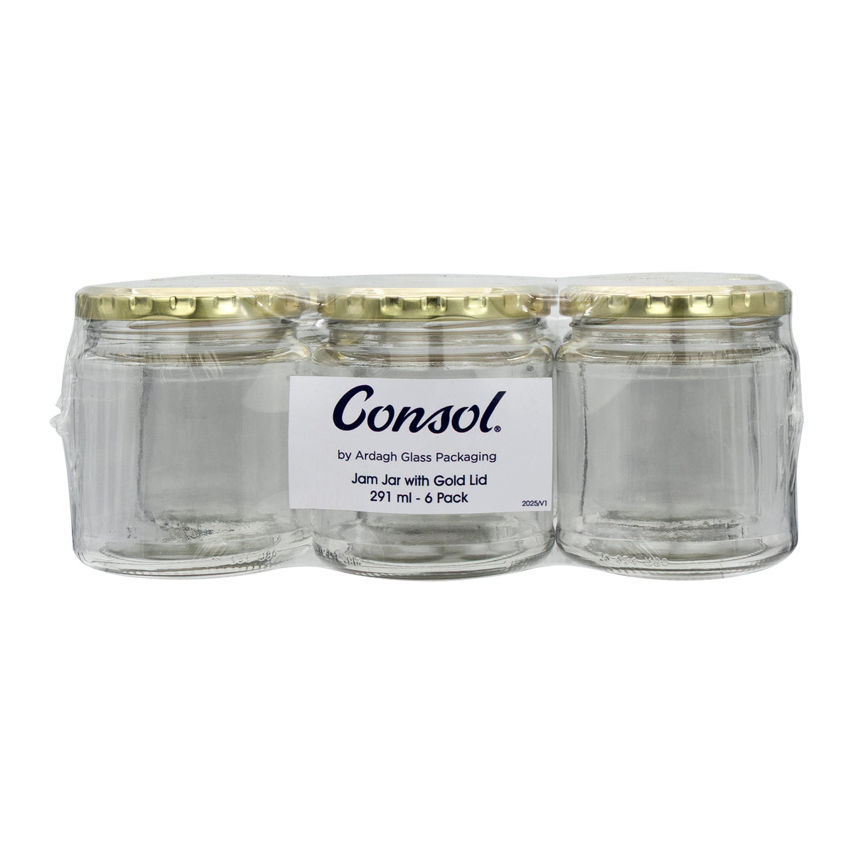 CONSOL 291ML CATERING JAM JAR 6PK