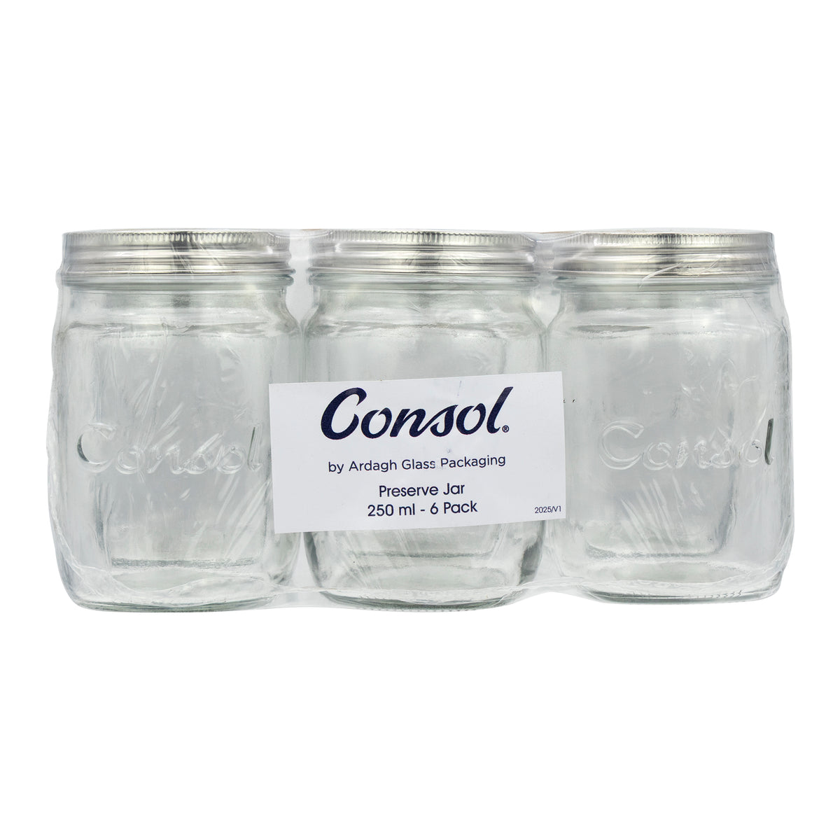 CONSOL 250ML PRESERVE JAR 6PK