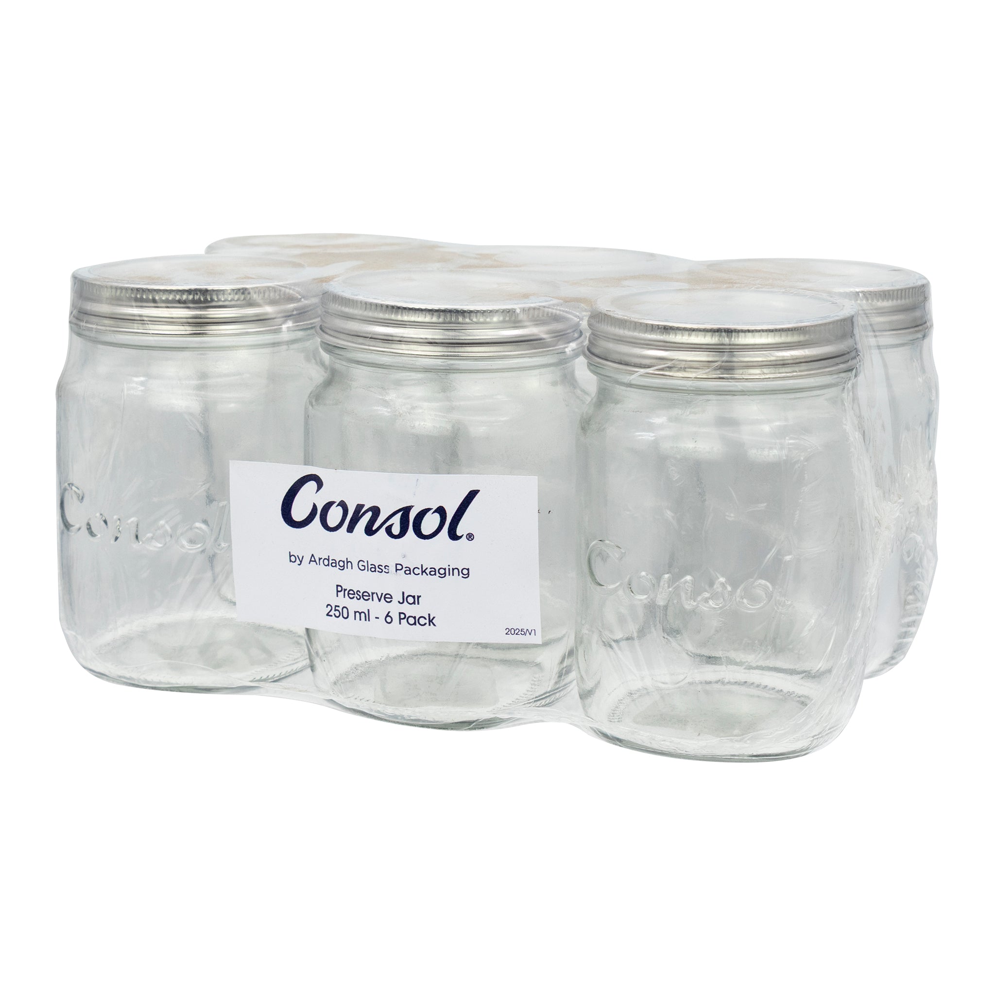 CONSOL 250ML PRESERVE JAR 6PK