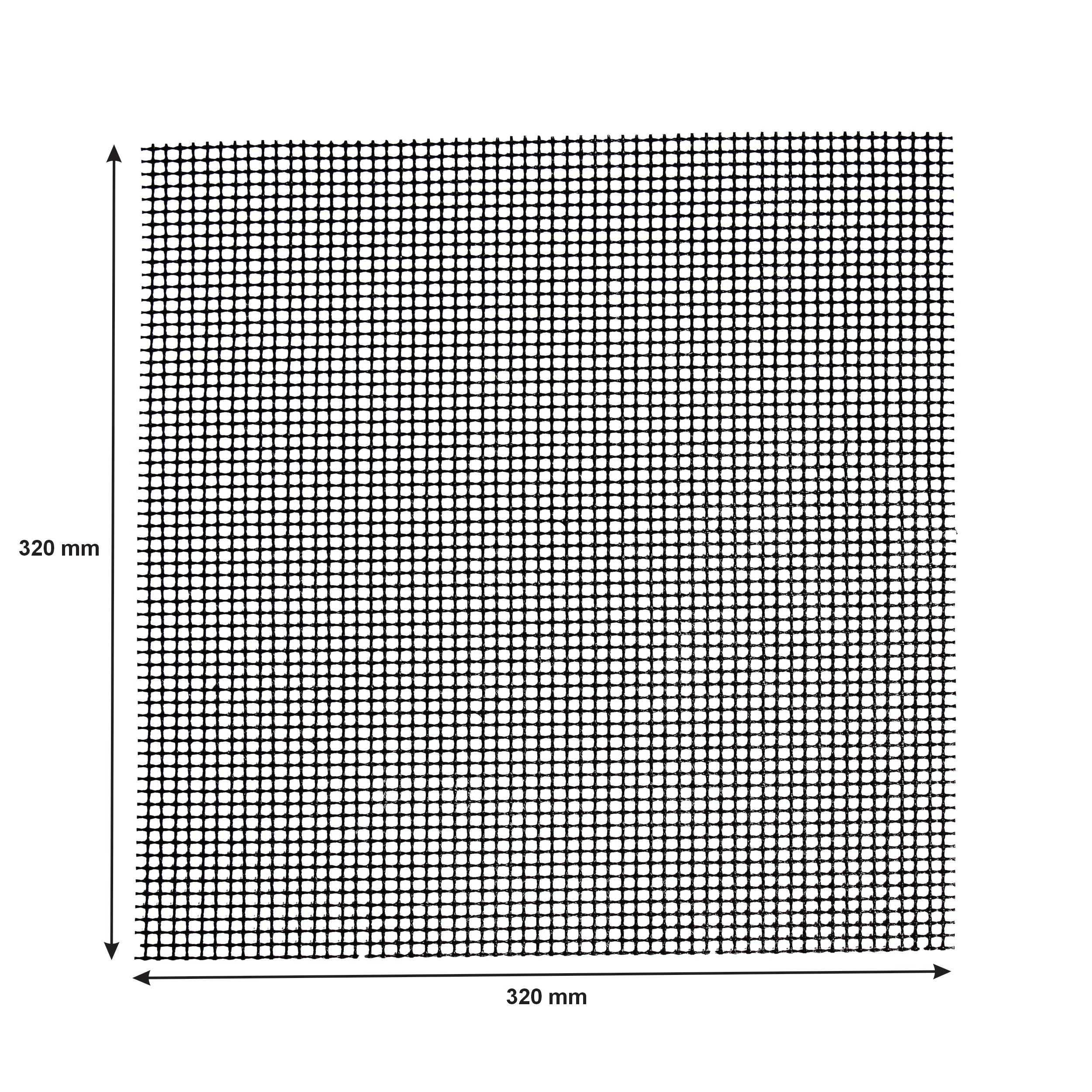 REGENT RE-USEABLE BBQ GRILL MESH MATS/AIR FRYER LINERS 2PK, 320X320MM