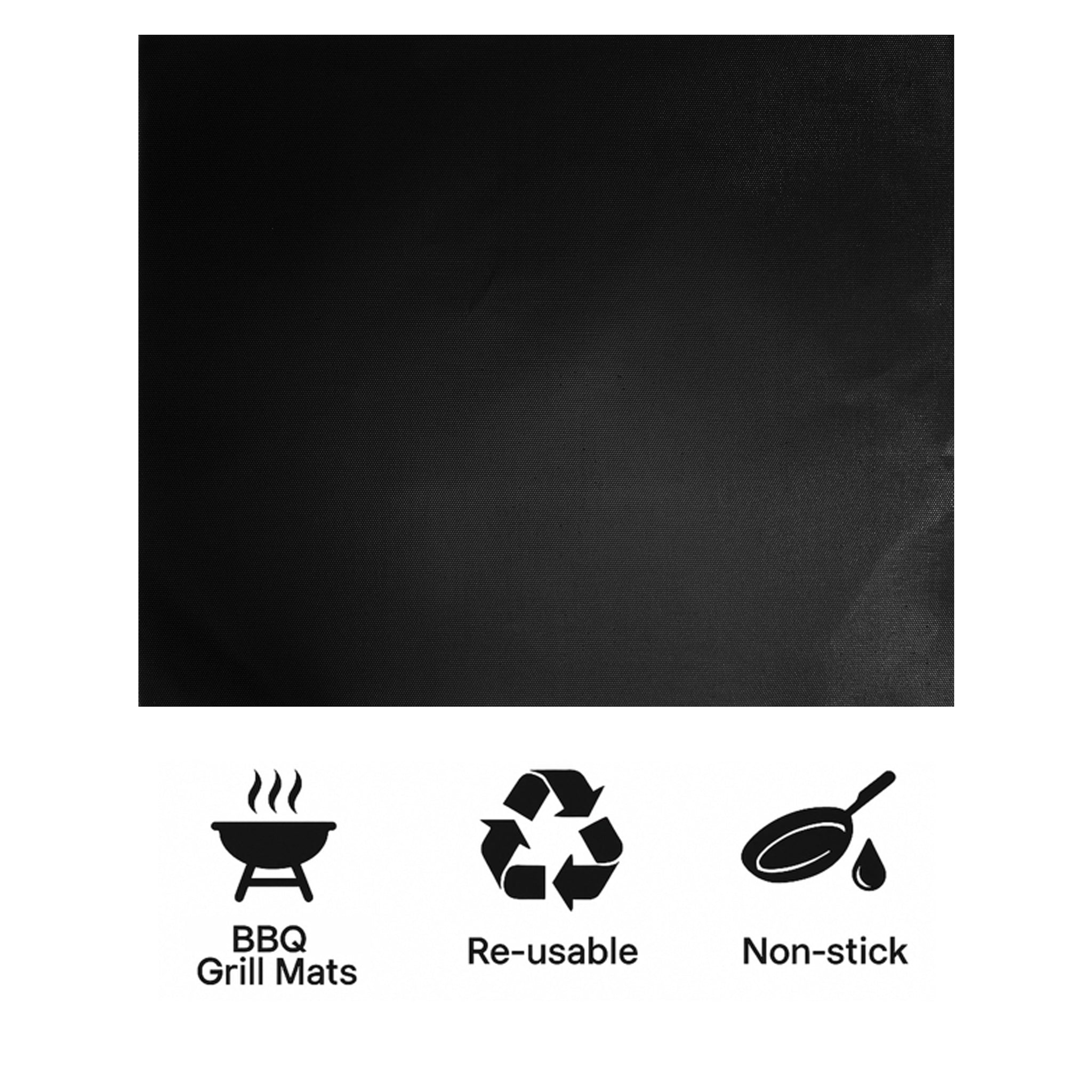 REGENT RE-USEABLE BBQ GRILL MATS/AIR FRYER LINERS 2PK, 330X400MM