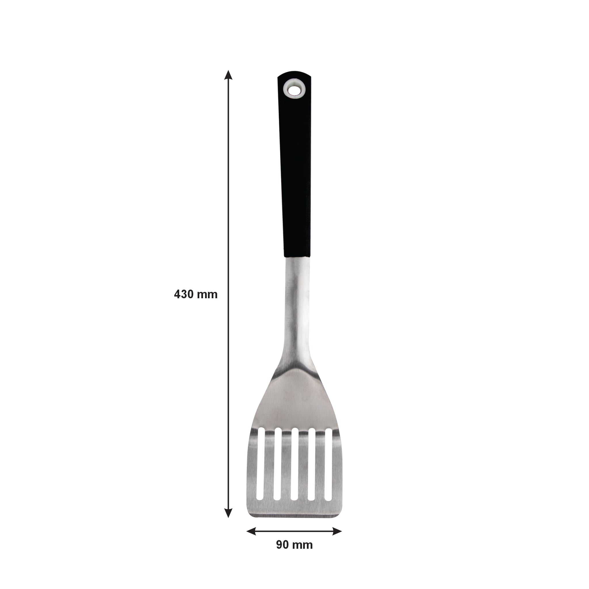 REGENT BRAAI TURNER STAINLESS STEEL WITH TPR HANDLE, 430MM