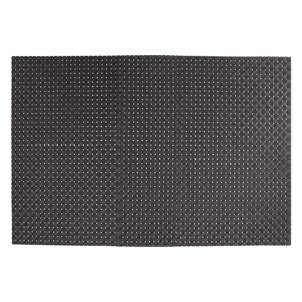 REGENT PLACE MATS WOVEN PVC BLACK, 300X450MM