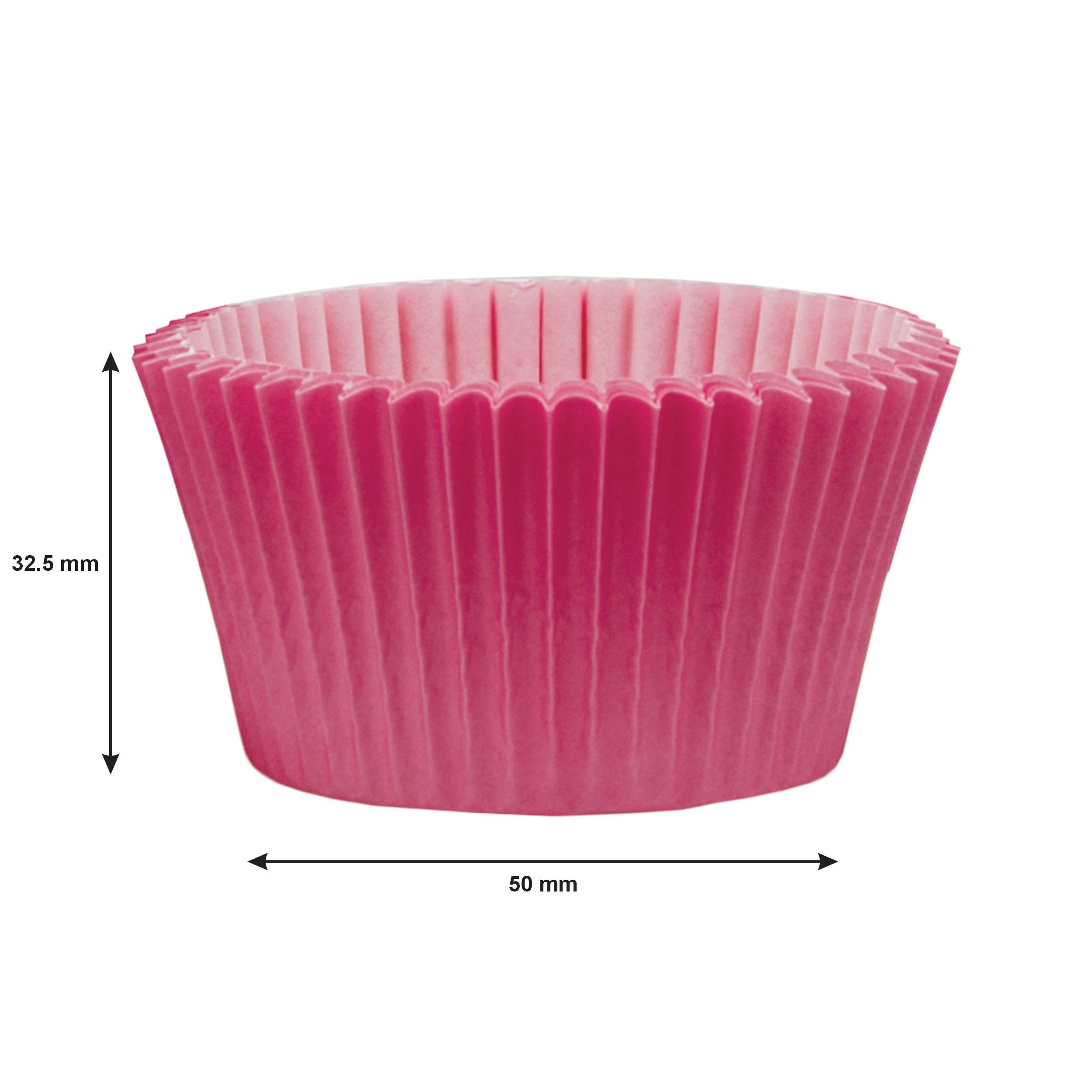 REGENT CAKE CUPS PLAIN PINK 50PK, 50X32.5MM
