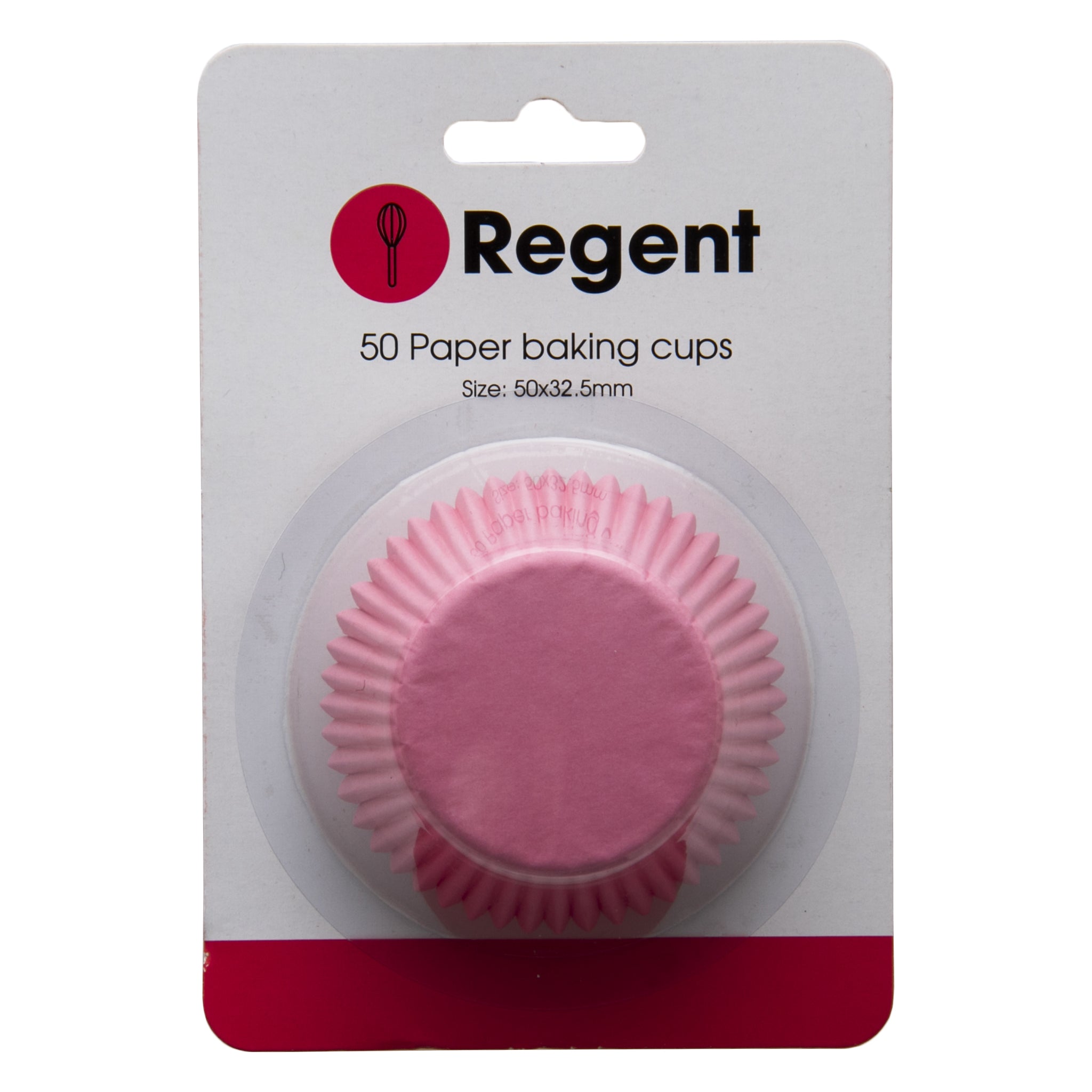 REGENT CAKE CUPS PLAIN PINK 50PK, 50X32.5MM