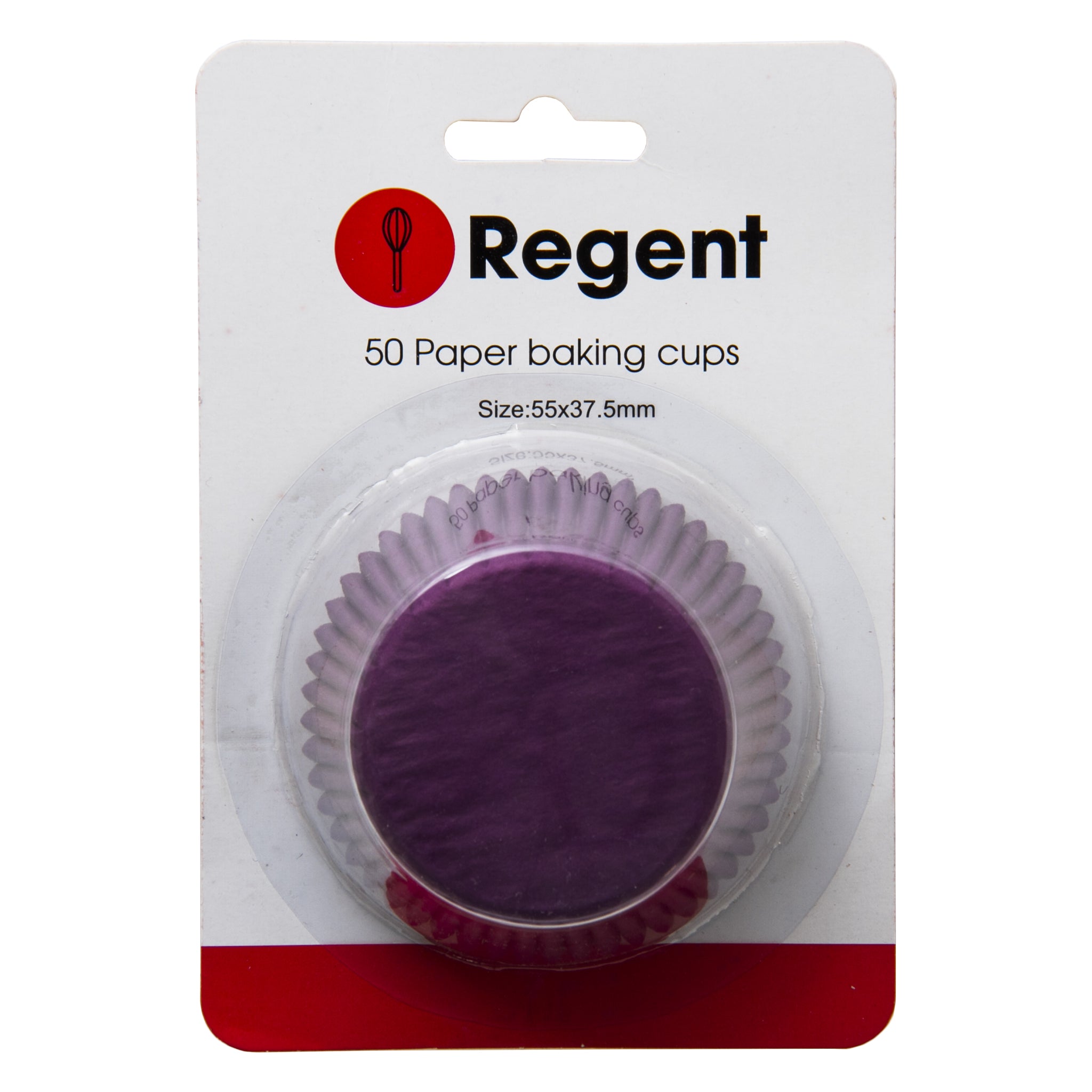 REGENT CAKE CUPS PLAIN PURPLE 50PK, 55X37.5MM