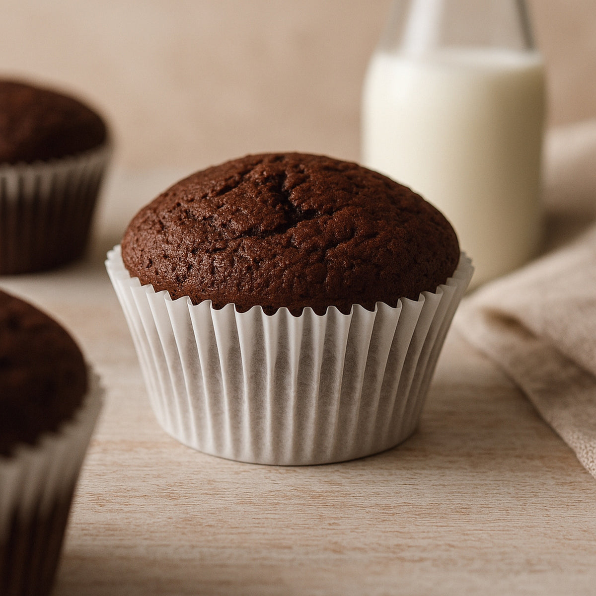 REGENT CAKE CUPS WHITE LARGE 50PK, 55X37.5MM