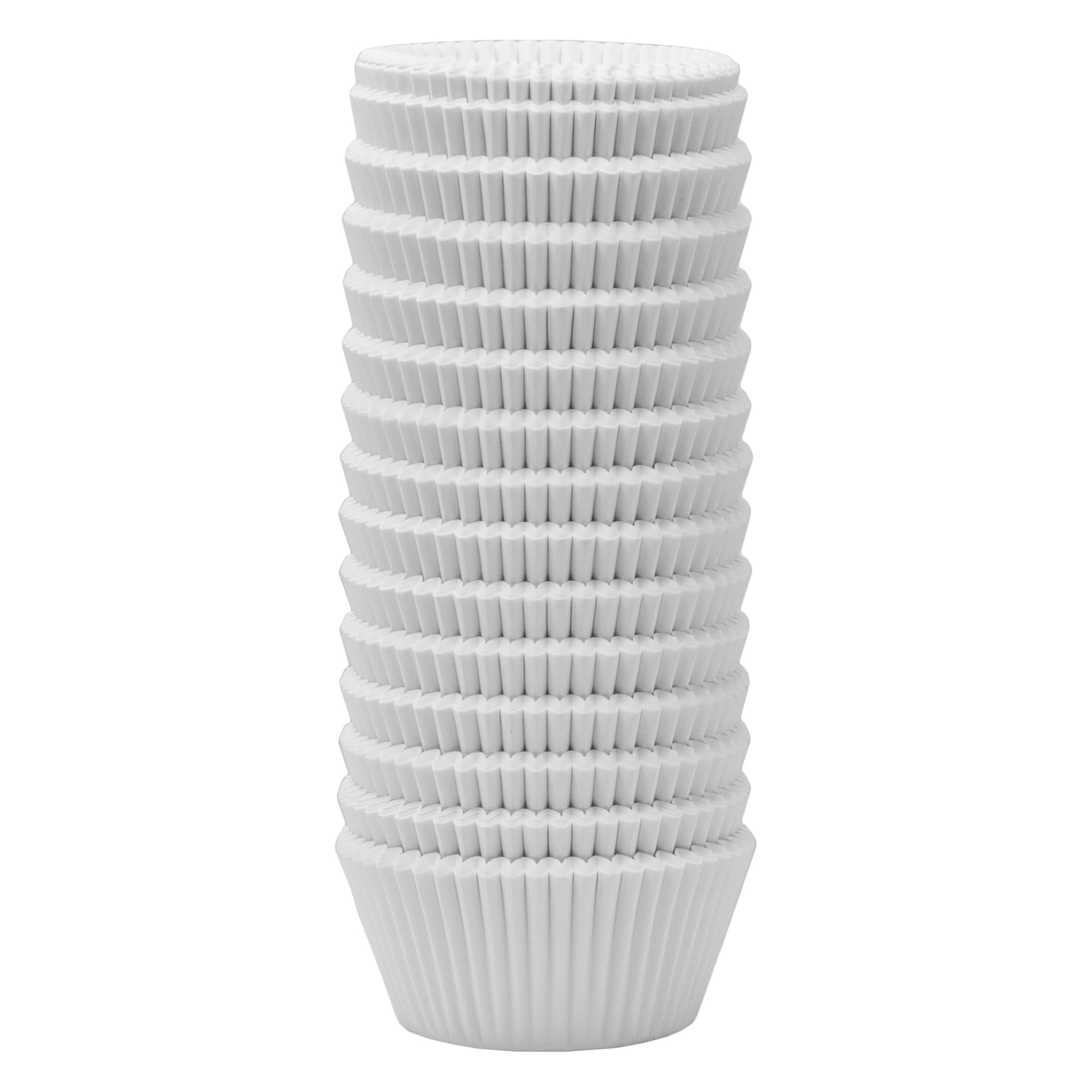 REGENT CAKE CUPS WHITE IN SHRINK TUBE LARGE 500PK, 55X37.5MM