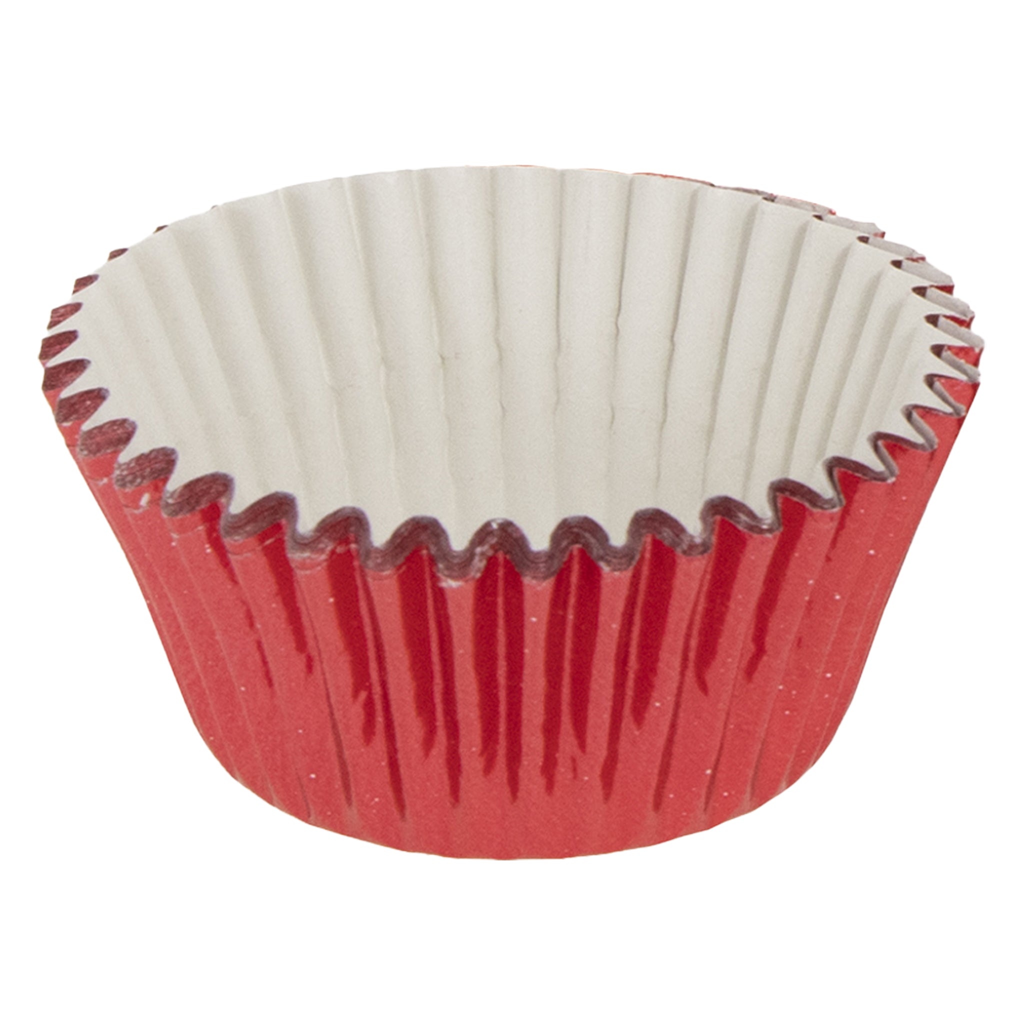 REGENT CAKE CUPS METALLIC RED FOIL 50PK, 50X32.5MM