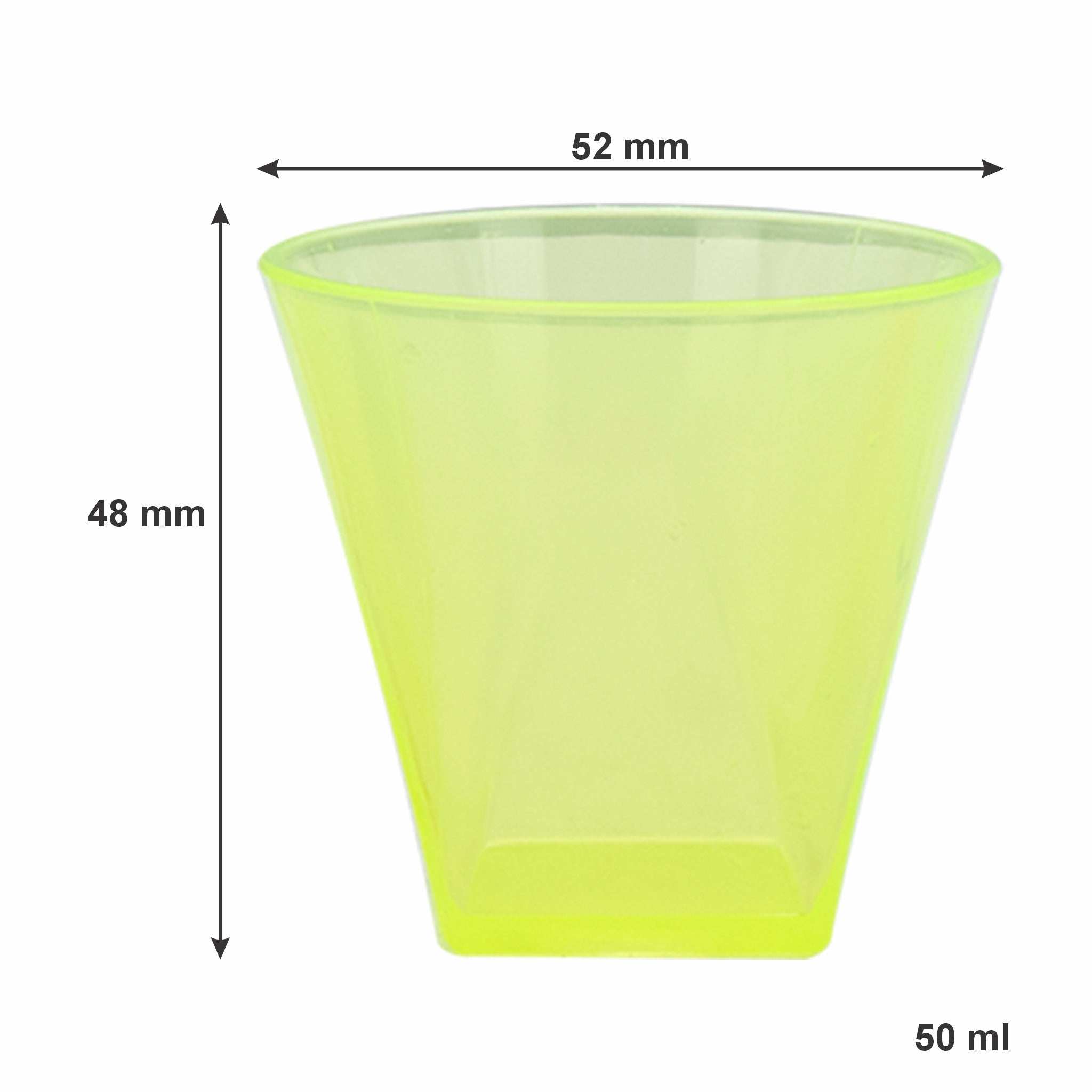 BAR BUTLER COLOURED SHOT GLASSES PLASTIC 6PK, 50ML - 52MM DIA