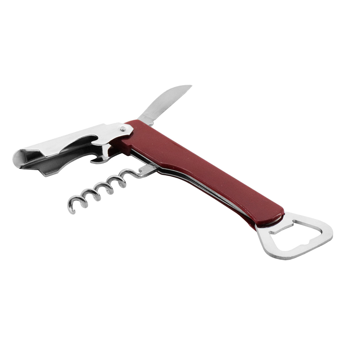 BAR BUTLER WINE & BOTTLE OPENER MAROON