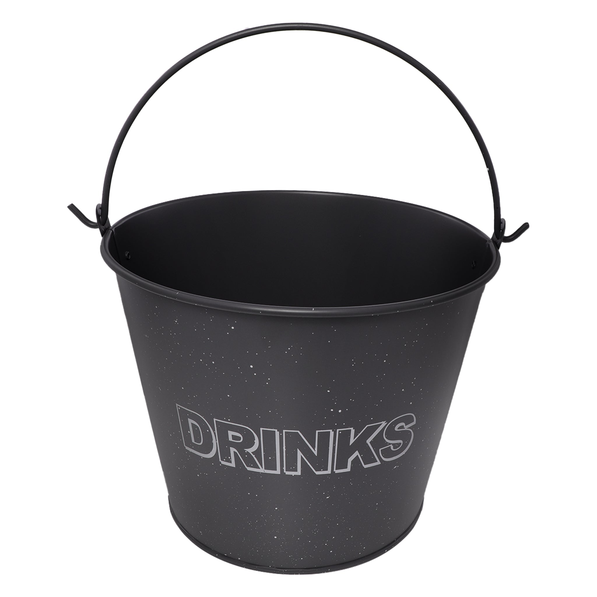 BAR BUTLER ICE BUCKET WITH HANDLE GREY MOTTLED WHITE, 5L