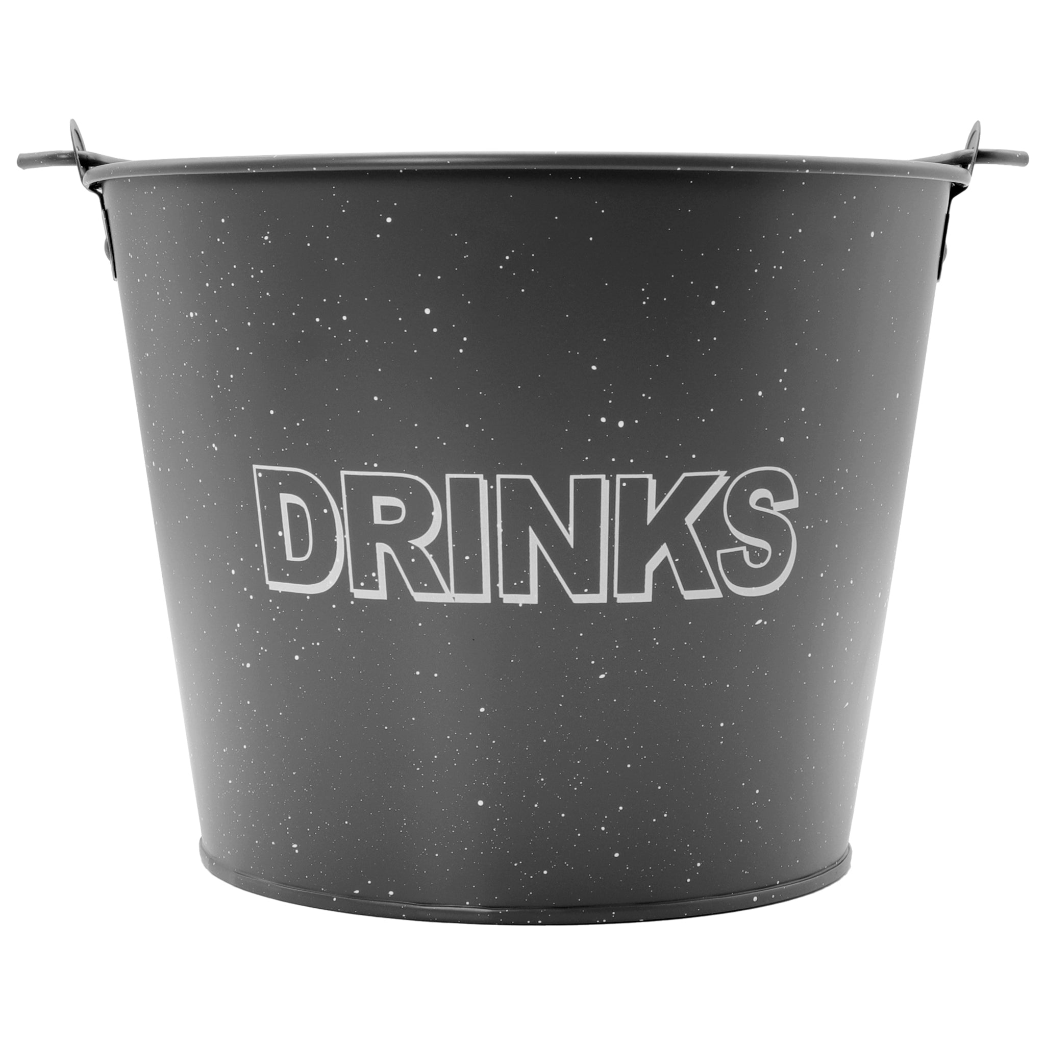BAR BUTLER ICE BUCKET WITH HANDLE GREY MOTTLED WHITE, 5L