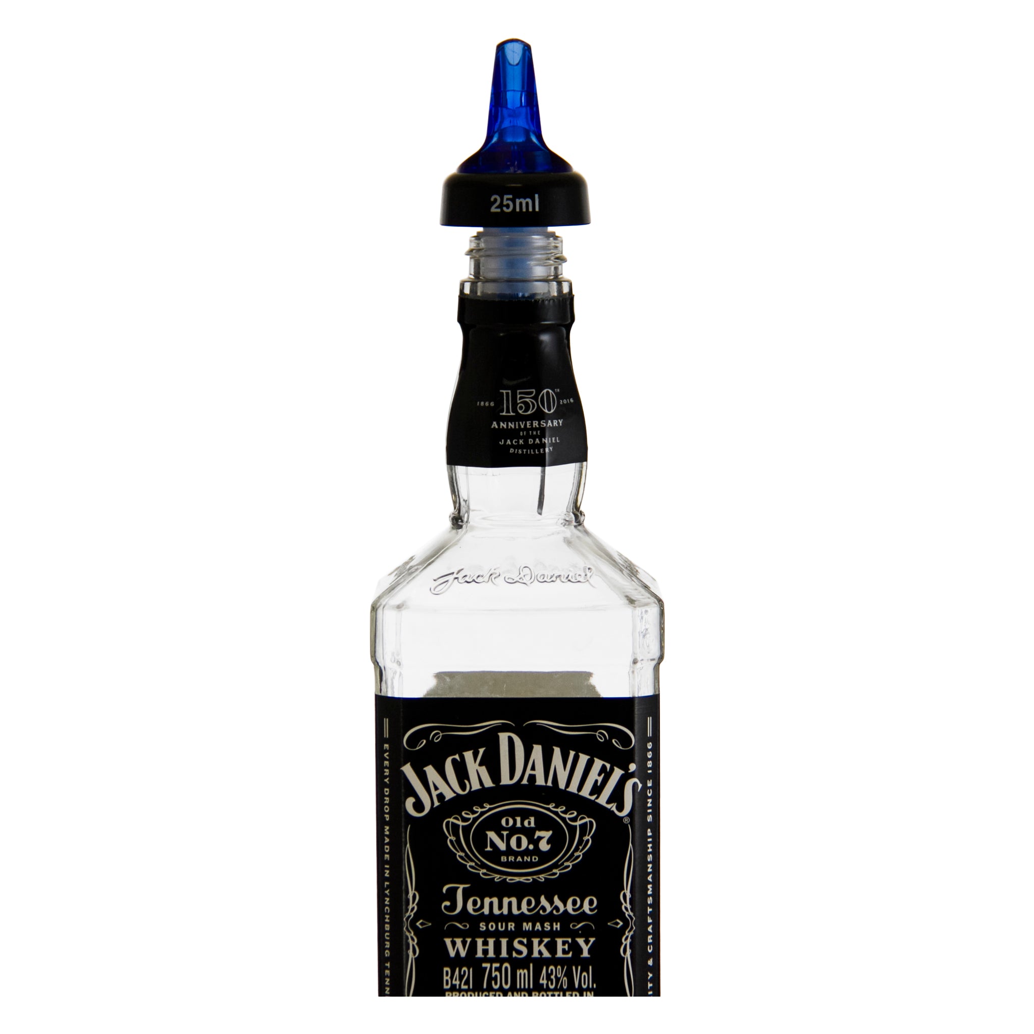 BAR BUTLER TOT MEASURE POURER BLUE PLASTIC, 25ML