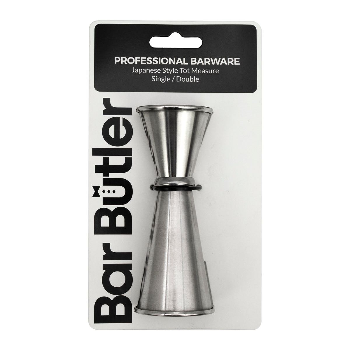 BAR BUTLER JAPANESE STYLE DOUBLE TOT MEASURE ST STEEL,SINGLE/DOUBLE