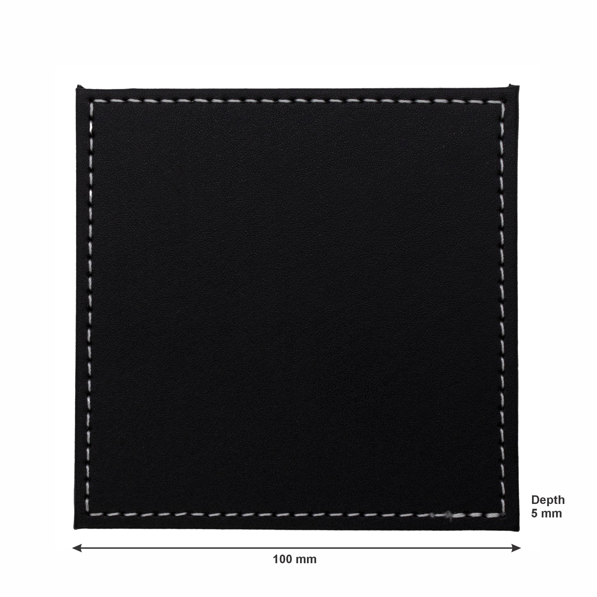 BAR BUTLER SQUARE LEATHERETTE COASTERS 100X100MM IN HOLDER 7 PIECE SET