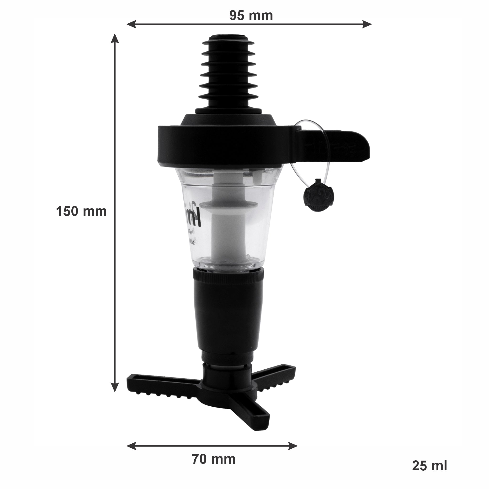 BAR BUTLER MEASURED TOT DISPENSER SABS APPROVED WITH SEAL, 25ML