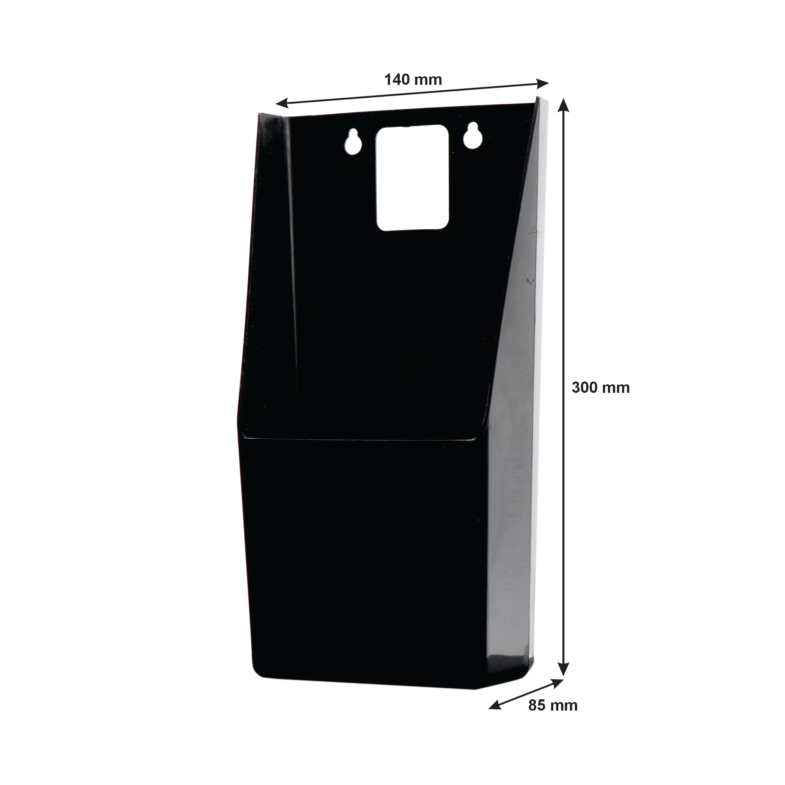 BAR BUTLER WALL MOUNT BOTTLE OPENER WITH CAP CATCHER BLACK