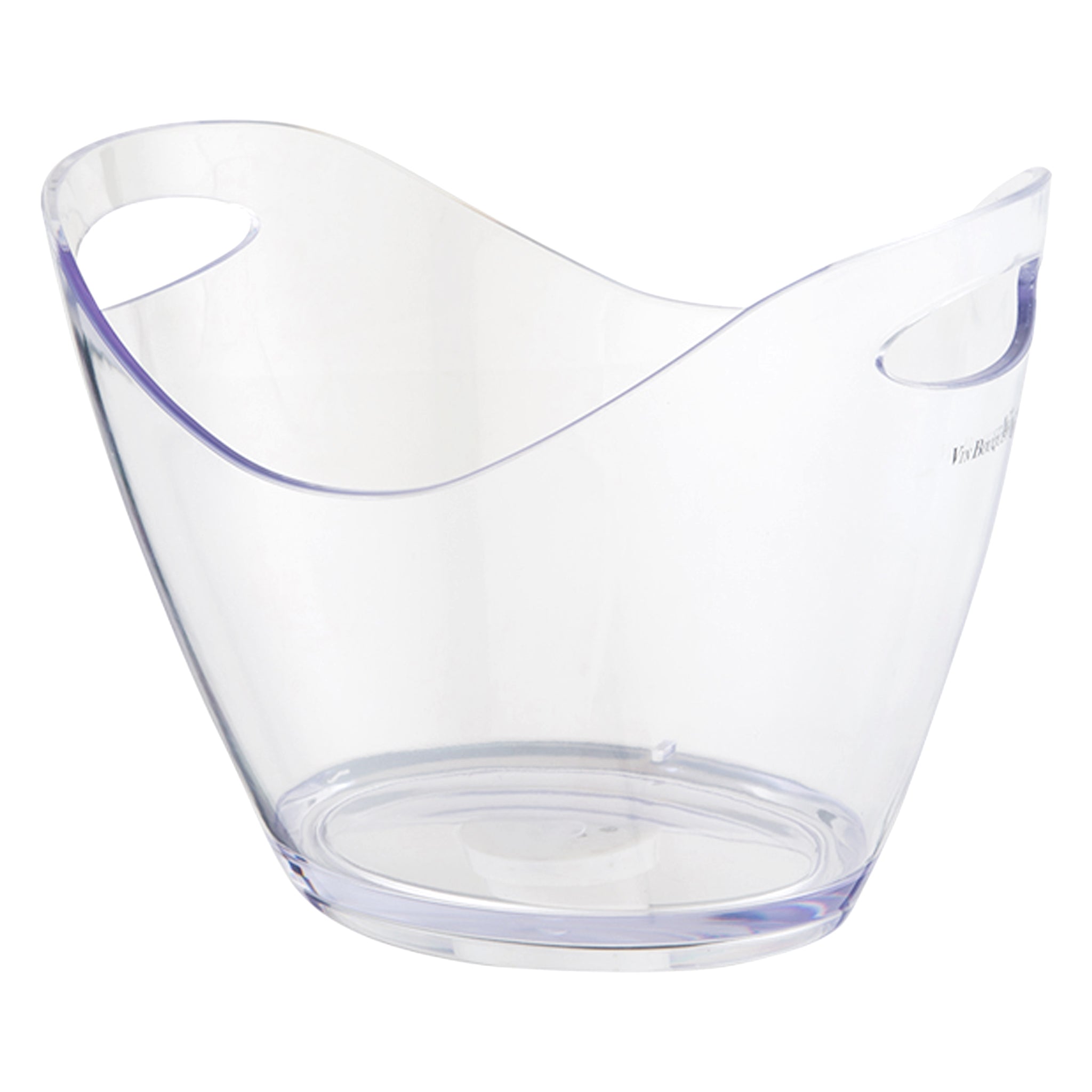 BAR BUTLER WINE BUCKET OVAL CLEAR PS PLASTIC, 4L