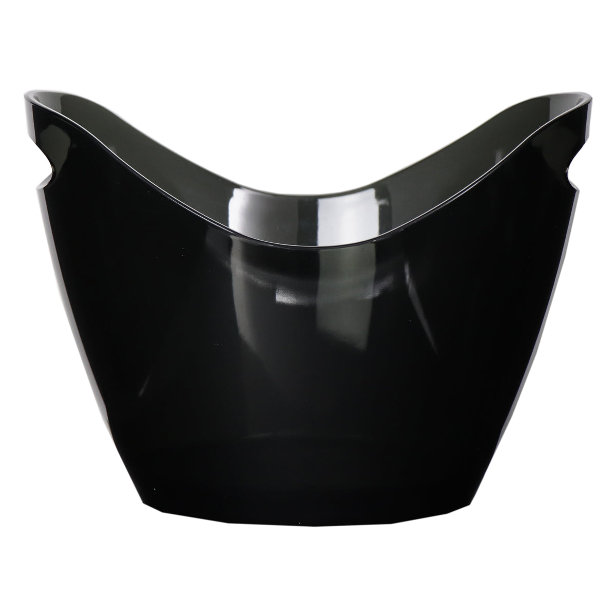 BAR BUTLER WINE BUCKET OVAL TRANSPARENT BLACK PS PLASTIC, 4L