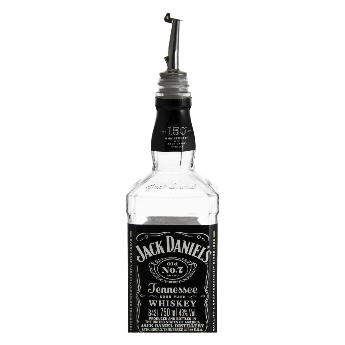 BAR BUTLER FREE FLOW POURERS WITH CAPS STAINLESS STEEL 2PK