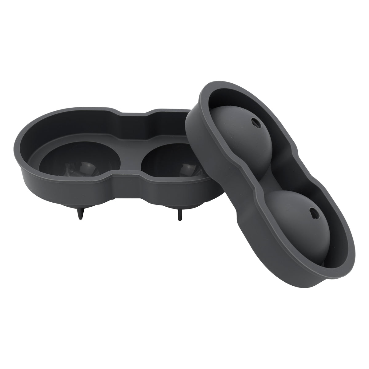 BAR BUTLER GREY SILICONE 2 LARGE BALLS ICE MOULD