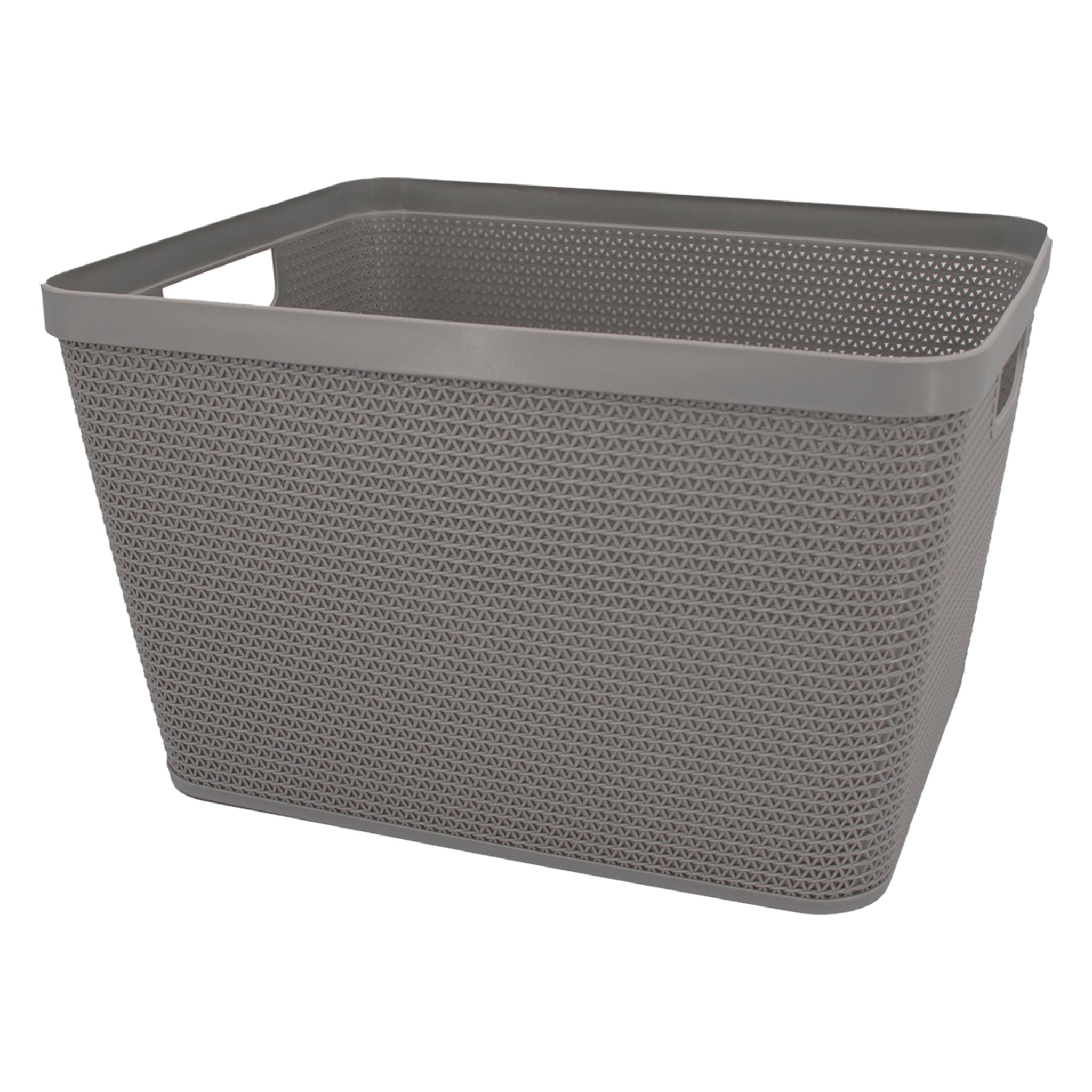 REGENT STOREAWAY PLASTIC LATTICE BASKET LGE. DEEP ASST. COLOURS BLUE, GREY & WHITE, 360X295X215MM