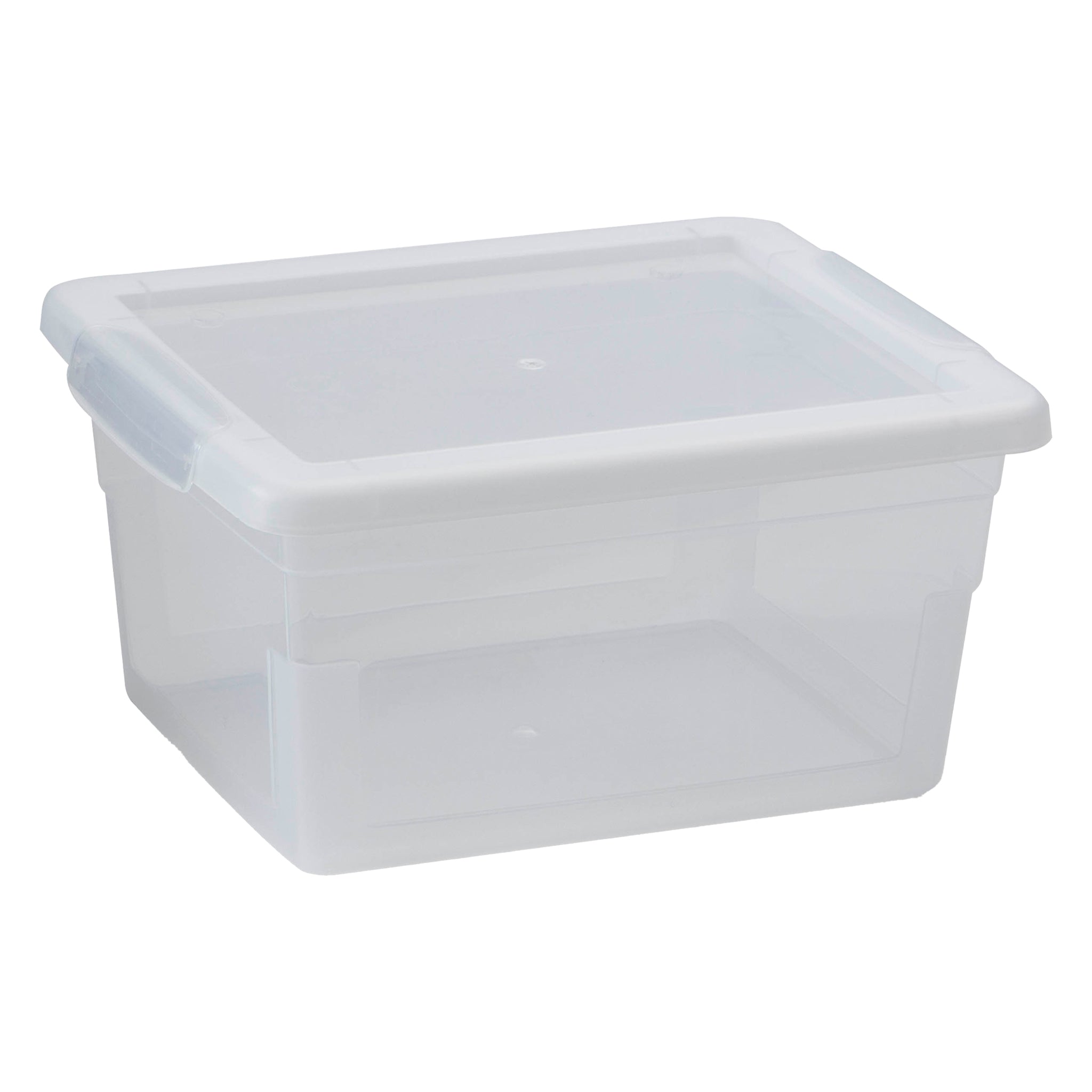 REGENT STOREAWAY PLASTIC NEST AND LID STORAGE BOX CLEAR, 1.3L - 160X130X85MM