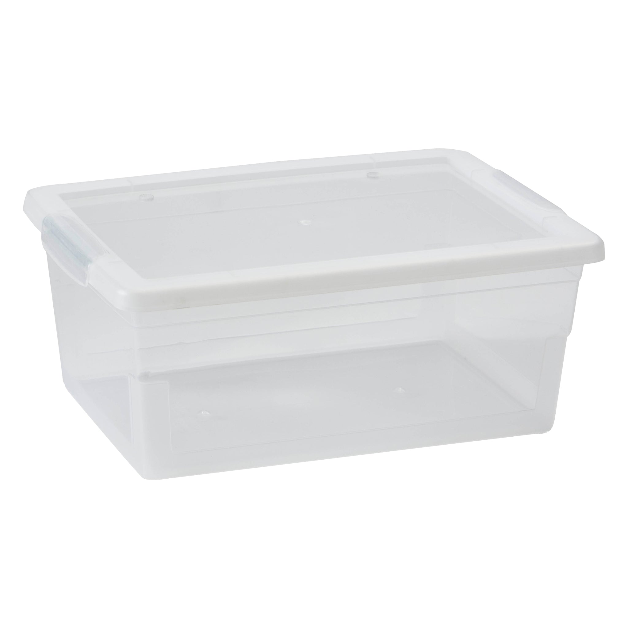 REGENT STOREAWAY PLASTIC NEST AND LID STORAGE BOX CLEAR, 4L - 270X185X110MM