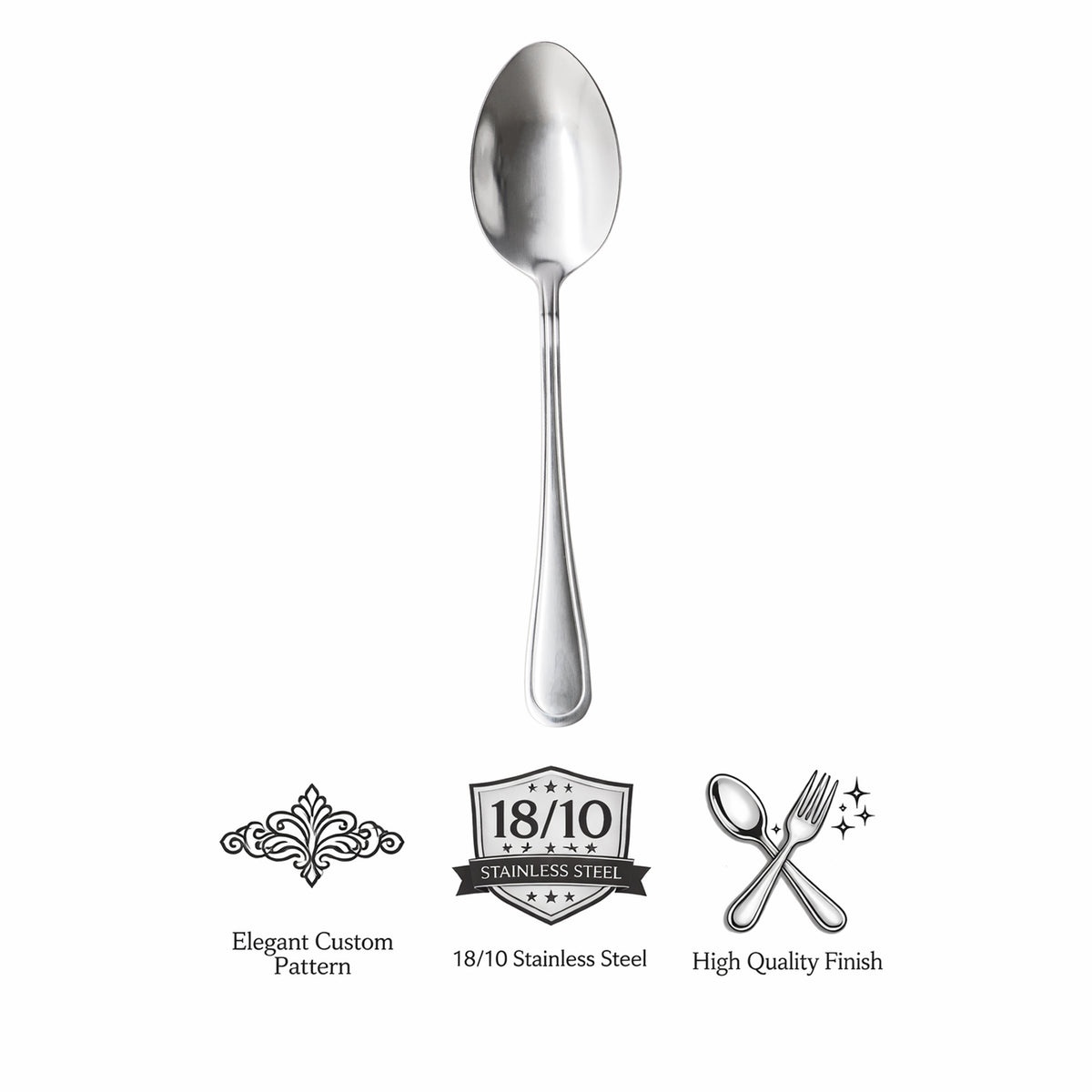 ST. JAMES CUTLERY BRISTOL (880) DESSERT SPOON 4PK HANG CARD