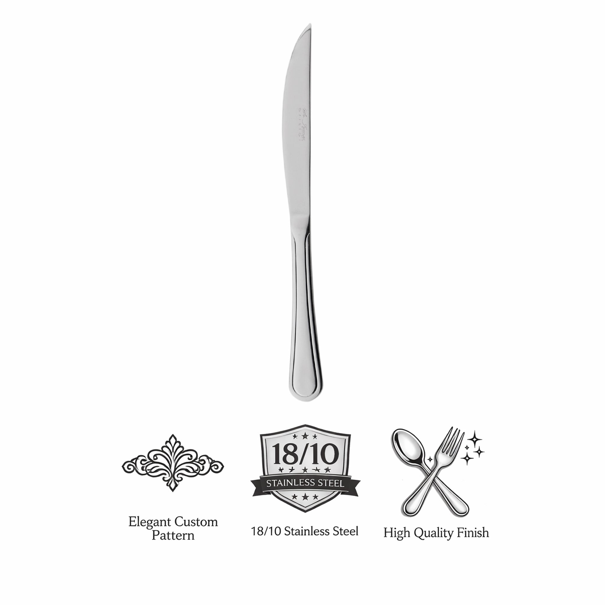 ST. JAMES CUTLERY BRISTOL (880) STEAK KNIFE 6PK STAINLESS STEEL