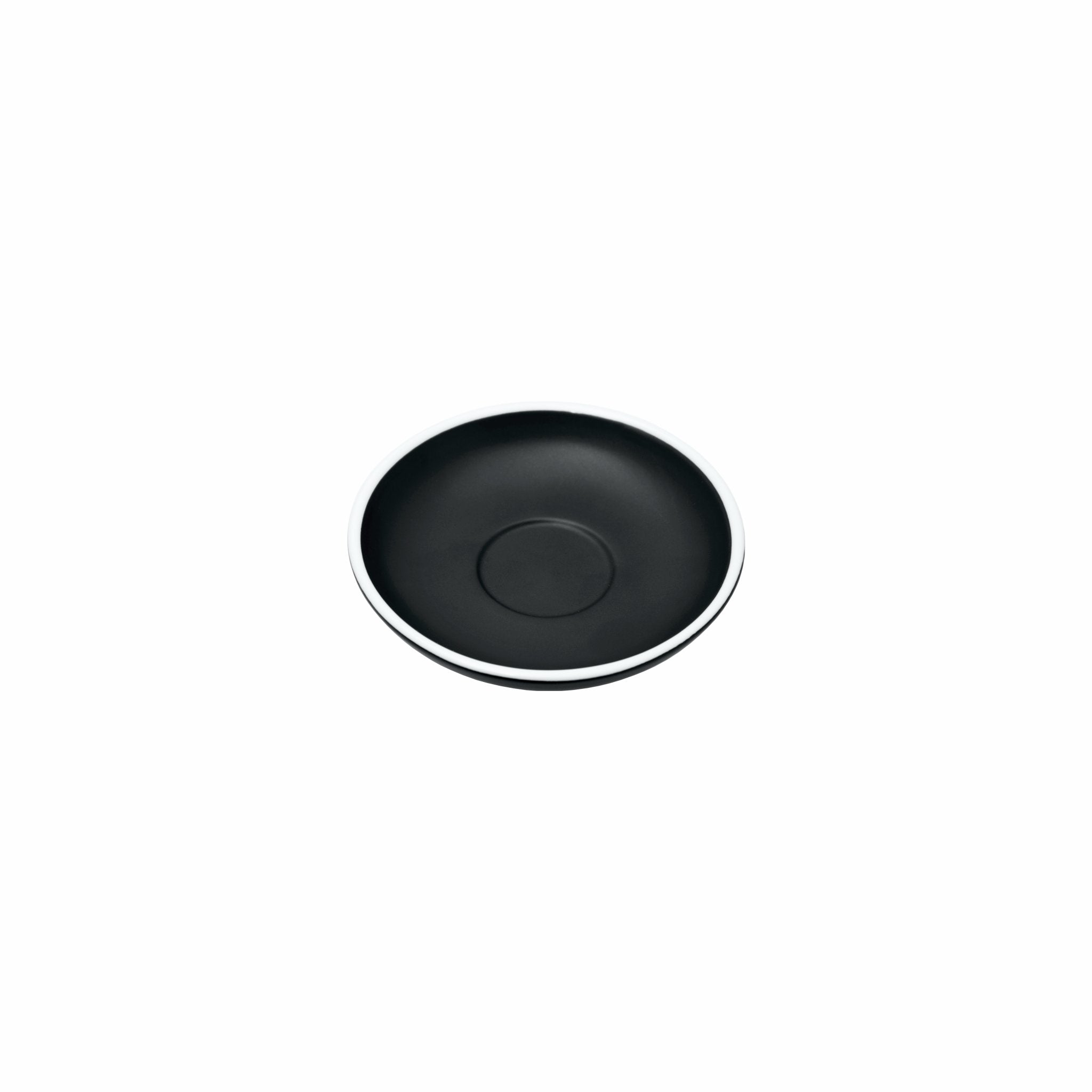 REGENT STONEWARE ESPRESSO SAUCER MATT BLACK EA, 118MM DIA