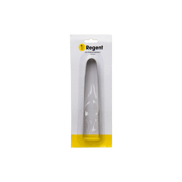 REGENT KITCHEN ICE TONG STAINLESS STEEL SERRATED, (150X18X30MM)