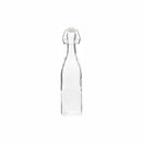 REGENT GLASS WATER BOTTLE SQUARE WITH CLIP-TOP LID, 1LT (320X80X80MM)