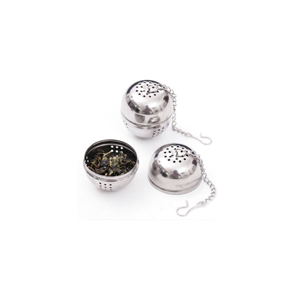 REGENT TEA BALL INFUSER WITH CHAIN STAINLESS STEEL, (45MM DIA)
