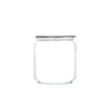 LUMINARC FLAT LID JAR GREY, 750ML (100MM DIA)