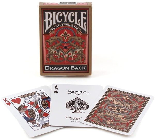 BICYCLE DRAGON BACK PLAYING CARDS (GOLD)