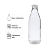 REGENT GLASS MILK BOTTLE WITH METAL LID, 1L