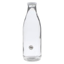 REGENT GLASS MILK BOTTLE WITH METAL LID, 1LT (85MM DIAX265MM)