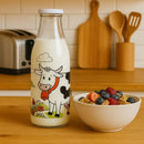 REGENT GLASS MILK BOTTLE COW DECAL, 1L