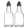 REGENT GLASS CONDIMENTS IN A CHROME CADDY 5PCS SET, 200ML l 70ML