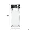 REGENT GLASS CONDIMENTS IN A CHROME CADDY 5PCS SET, 200ML l 70ML