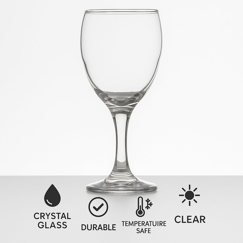 REGENT FANTASTIC STEMMED WINE GLASS, (250ML)