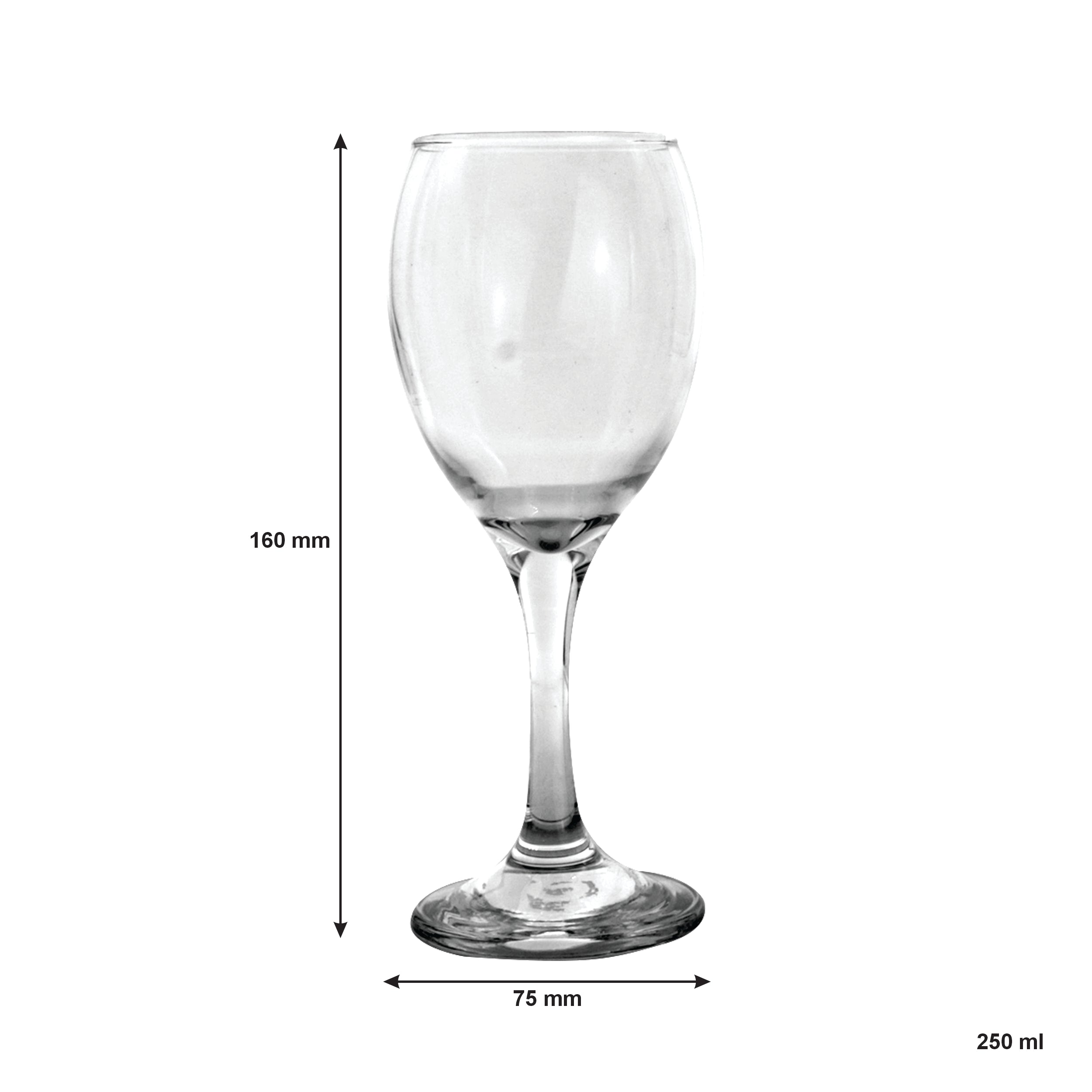 REGENT MANHATTAN STEMMED WHITE WINE GLASS, 250ML