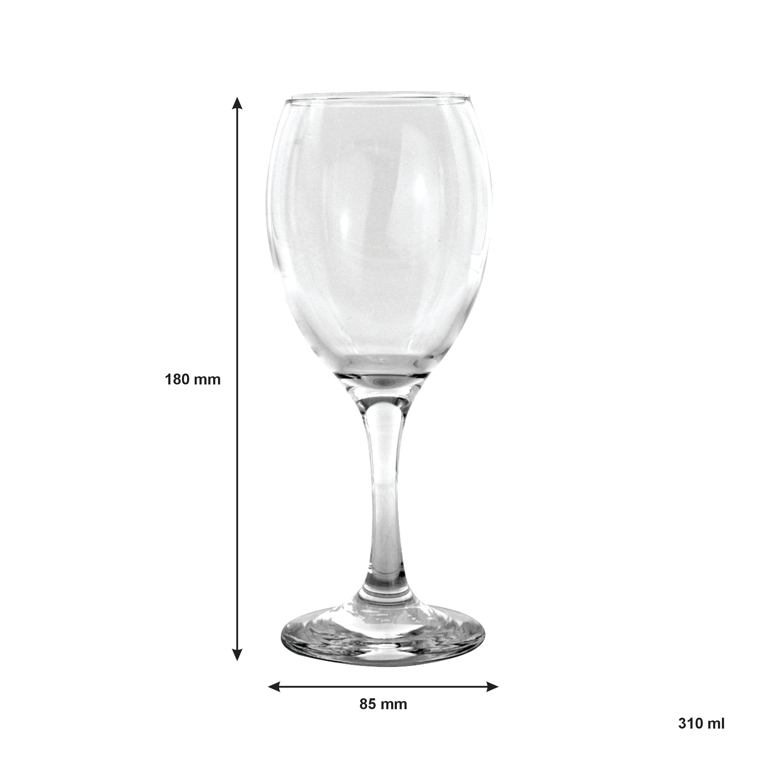 REGENT MANHATTAN STEMMED RED WINE GLASS, 300ML