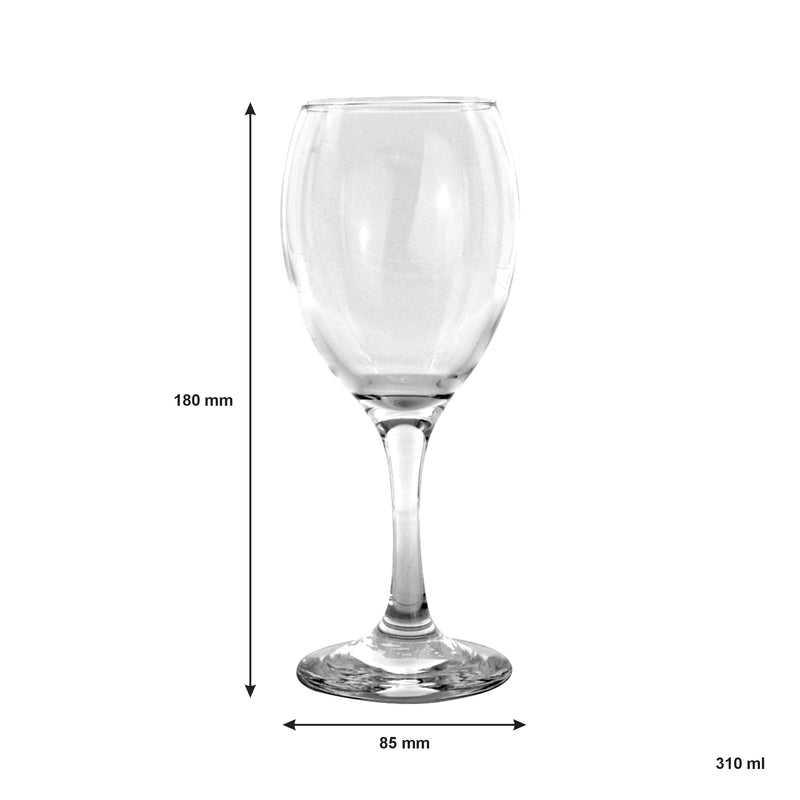 REGENT MANHATTAN STEMMED RED WINE GLASS, (310ML)